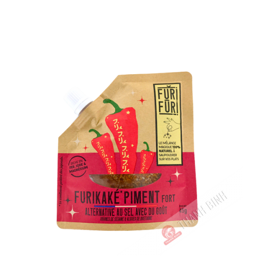 Furikaké condimento para arroz con pimiento picante FURI 45g Francia