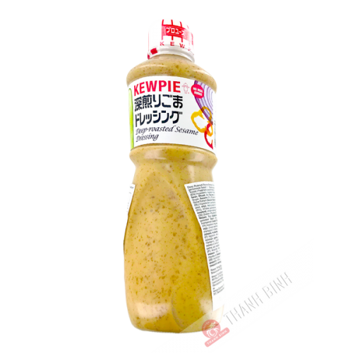 KEWPIE Salatsauce mit geröstetem Sesam und Vinaigrette, 1 l, Japan