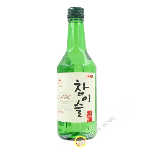 Rượu sake Chamisul soju cổ điển 350ml JINRO 16,50° Hàn Quốc