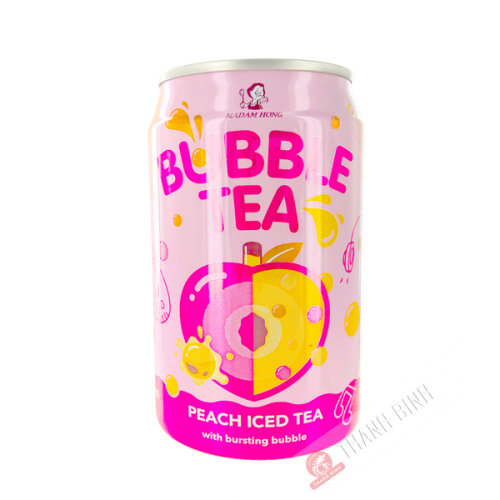 Bubble tea peach tea 320ml Taiwan