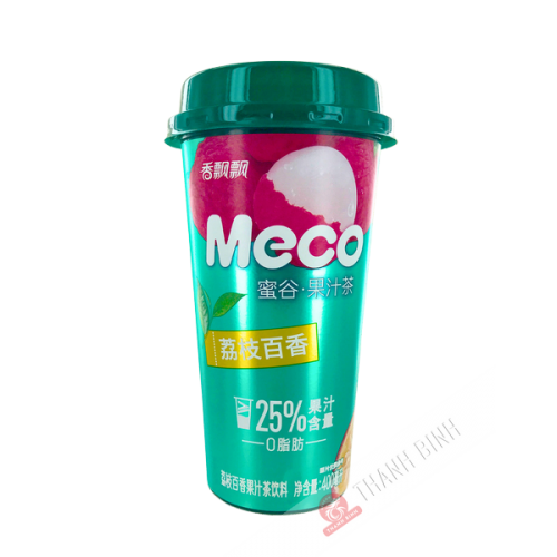 Bebida de té de lichi pasión MECO 400ml China