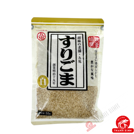 Sésame blanc grillé pilé KUKI 55g Japon