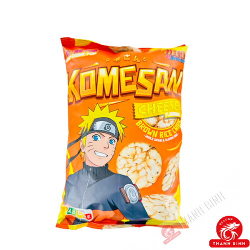 Chips de arroz integral inflado con queso KOMESAN 60g UE