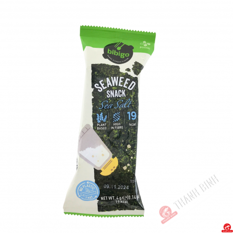 Algues Seaweed Snack au sel marin 4g - Bibigo