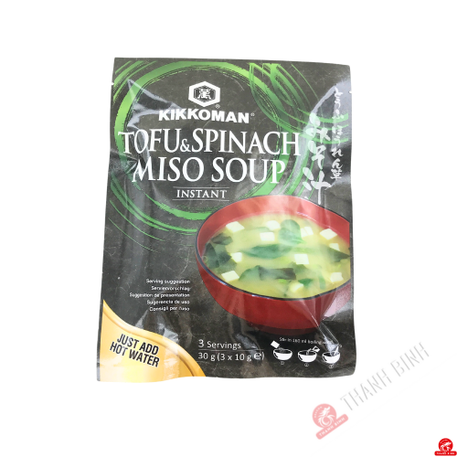 Miso soup with tofu & spinach instant KIKKOMAN 30g Japan