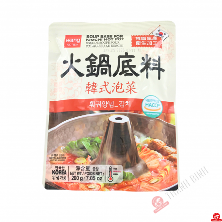 Base de soupe pour pot-au-feu au kimchi - 200g - Wang Korea