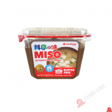 La pasta de Miso dashiiri ryotei no aji MARUKOME 375g Japón