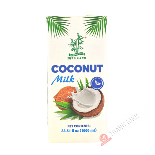 La leche de coco 3 Bamboo 1L Vietnam