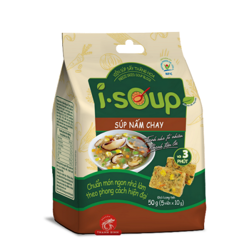 Instant Mushroom Soup I-SOUPE 5x10g Vietnam