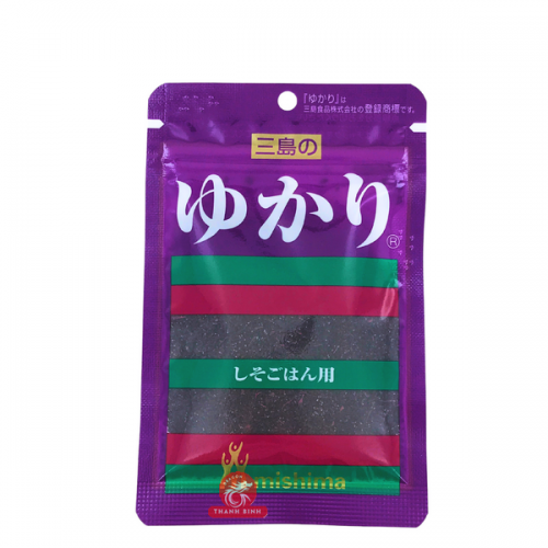 Condimento de arroz caliente furikake yukari shogairi MISHIMA 22g Japón