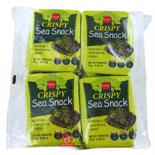 Salted Roasted Seaweed - 4x10g - Wang Korea