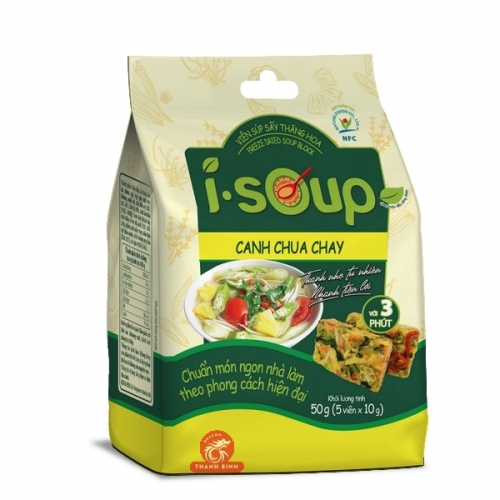 Instant Sweet and Sour Vegetable Soup I-SOUPE 5x10g Vietnam