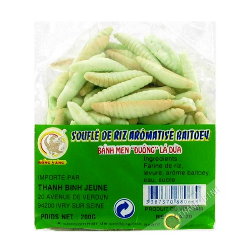 Bánh men dạng đuông lá dứa RỒNG VÀNG 100g Việt Nam