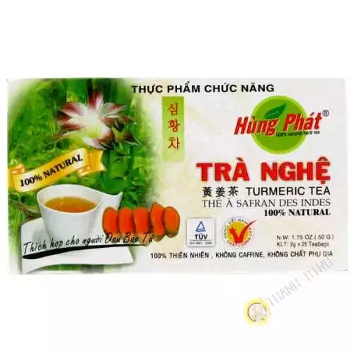 El té, el azafrán o cúrcuma COLGADO PHAT 50g de Vietnam