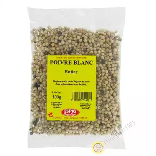 Pimienta blanca entera ESPIG 100g Francia