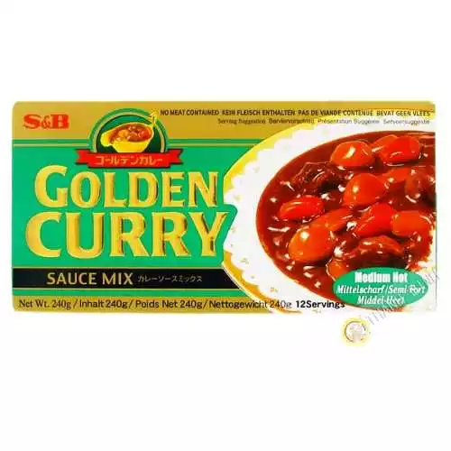 Tablette de curry medium SB 220g Japon