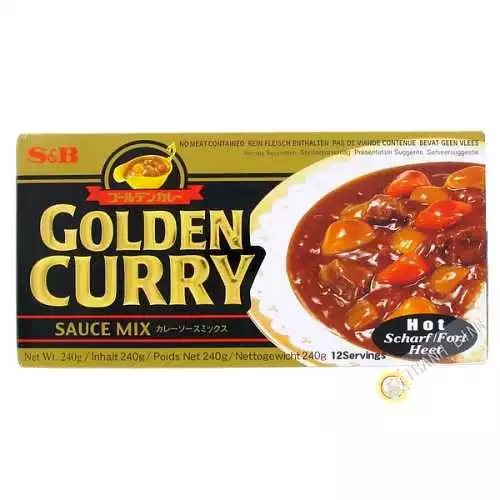 Tablette de curry épicé SB 220g Japon