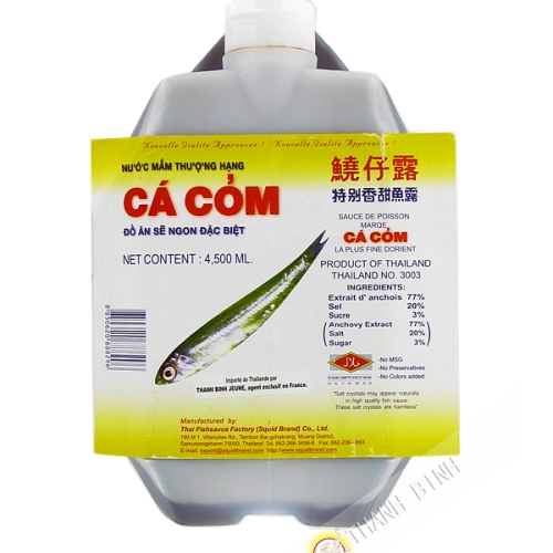 Fish Sauce CA COM bottle 4.5 L Thailand