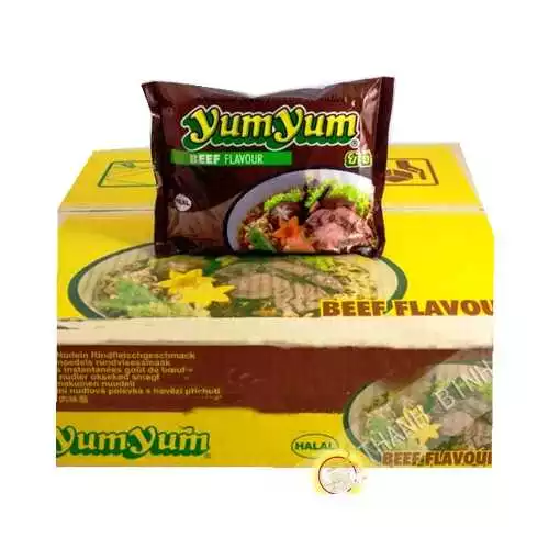 Fideos instantanee Yum yum de la carne de vacuno 30x60g - Tailandia