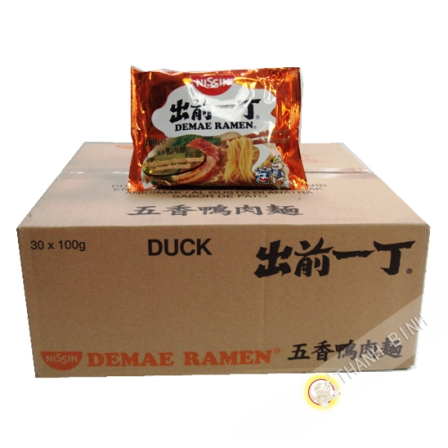 Soup noodle Ramen Demae duck NISSIN cardboard 30x100g Hungary