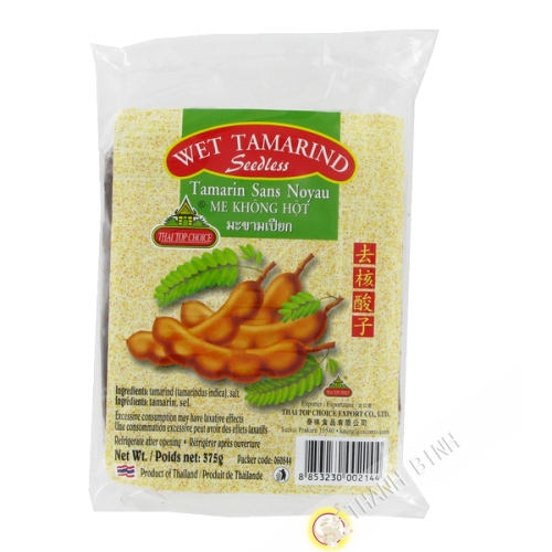 Tamarin acide sans noyau THAI TOP CHOICE 375g Thailande