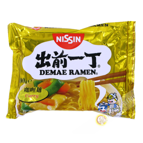 Sopa de fideos Ramen Demae curry NISSIN 100g Hungría