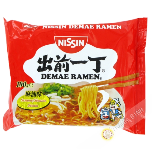 Soup noodle Ramen Demae sesame NISSIN cardboard 30x100g Hungary