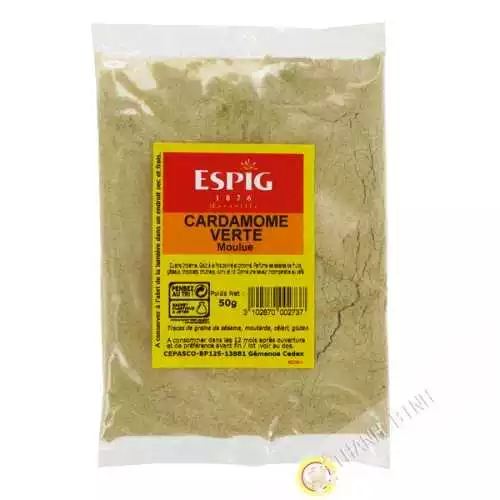 Cardamomo verde molido ESPIG 50g Francia