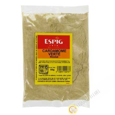 Cardamom green ground ESPIG 50g France